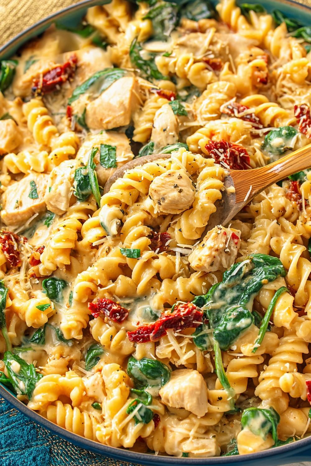 Kip Spinazie Fusilli Delight