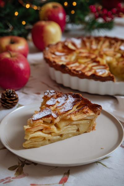 13. Appeltaart recept met amandelmeel-bodem en fijne, droge kruim