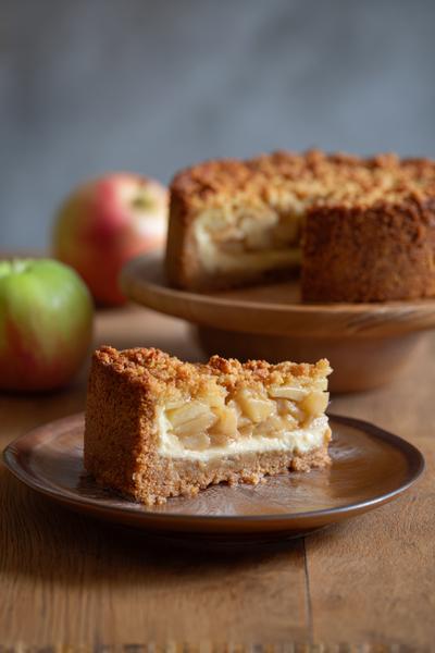 19. Appeltaart recept met paneermeel-buffer en krokante onderlaag