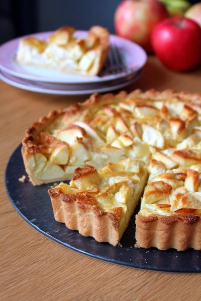 7. Appeltaart recept met vanillevla-basis en zachte, romige spiegel