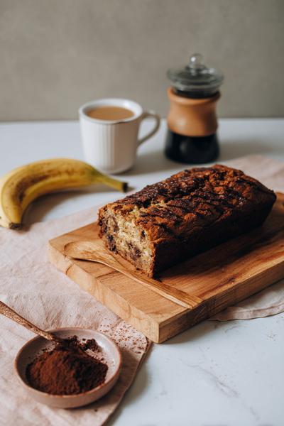 12. Bananenbrood recept met espresso en cacao voor mokka-diepte