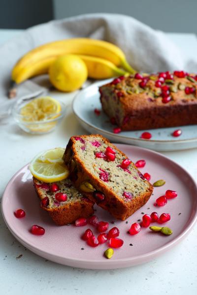 5. Bananenbrood recept met citroenrasp en maanzaad voor frisse bite