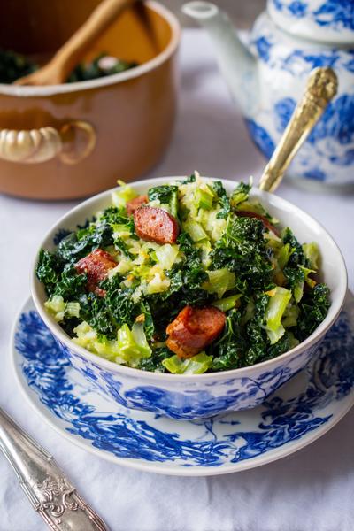 17. Boerenkool stamppot recept met zuurkool en rookworst