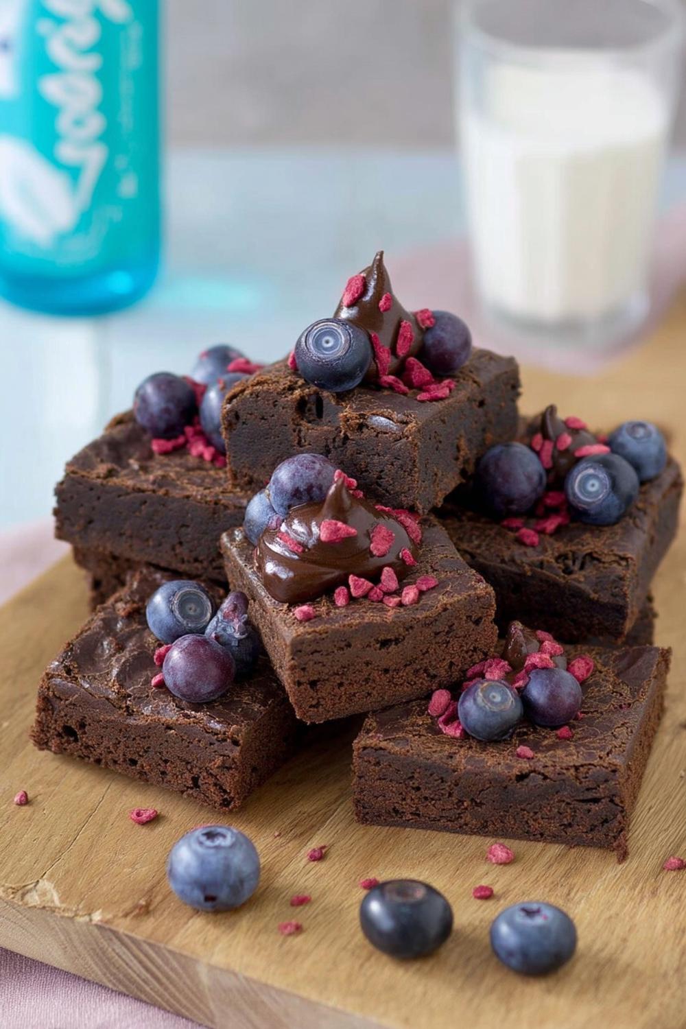 Blauwe Bessen Brownies