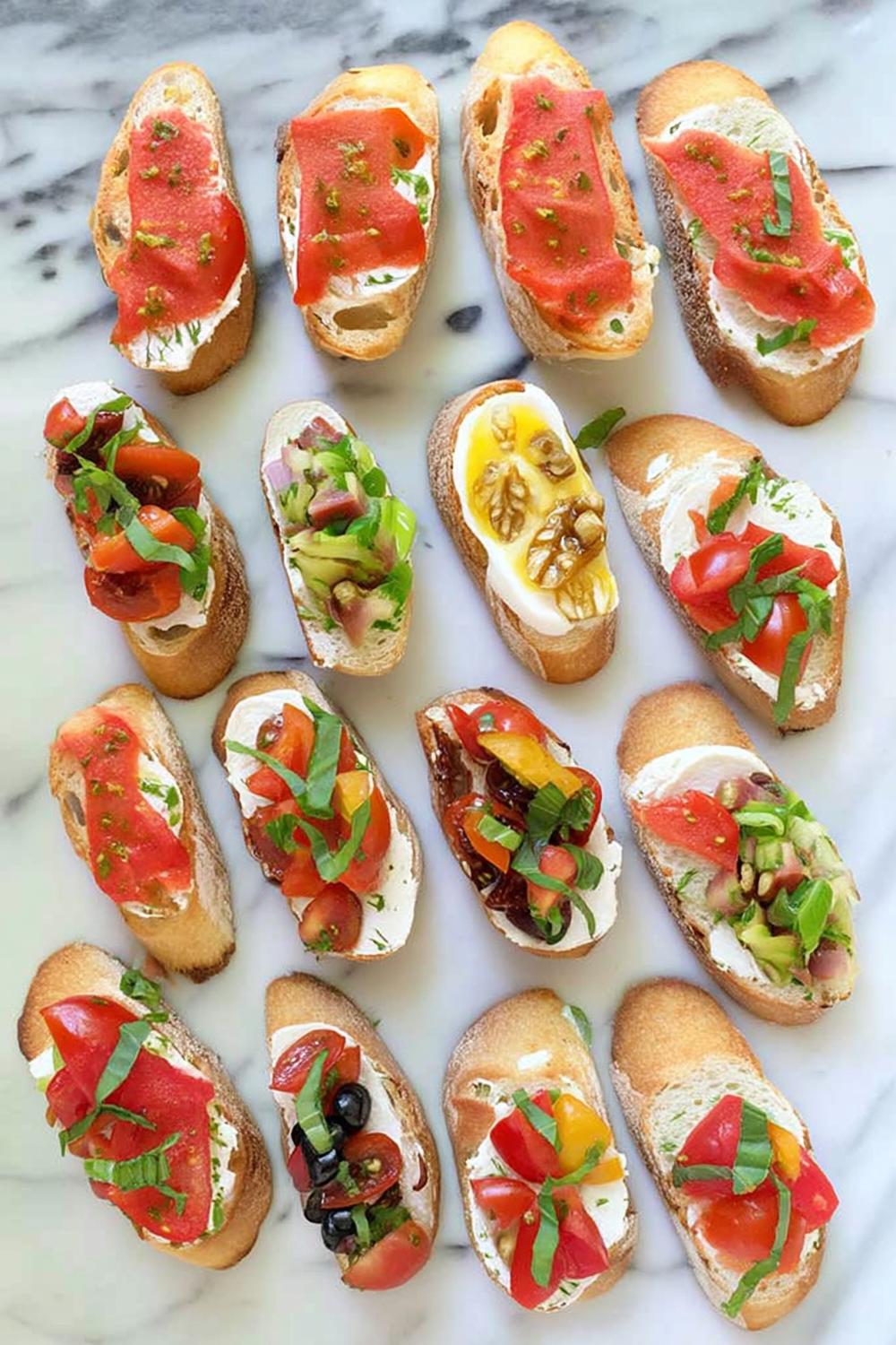 Bruschetta Variatie Plank