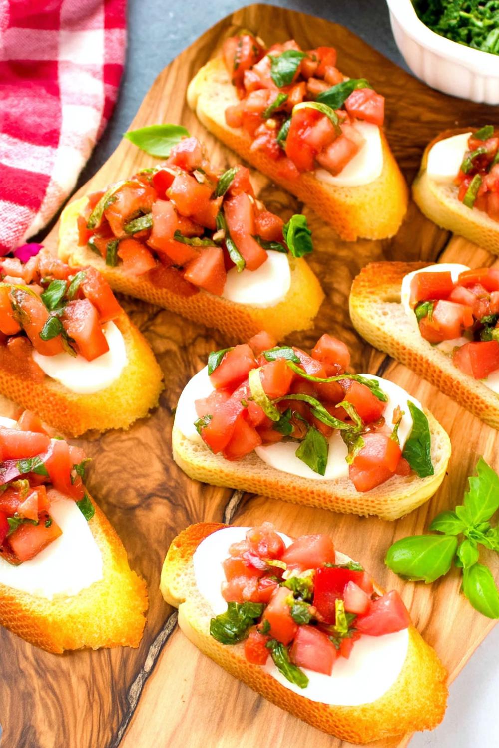 Kleurrijke Mozzarella Presentatie