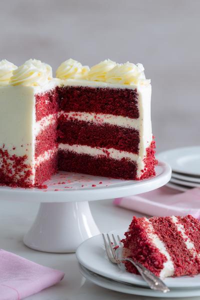 9. Cake recept red velvet cake met fluweelrode kruim
