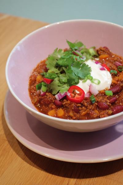 15. Chili con carne recept met wortel en selderij voor zoete basis
