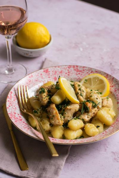 14. Gnocchi recept met kip, citroen en rozemarijn