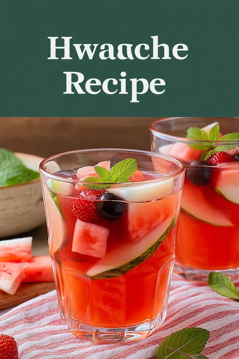 Authentiek Koreaans hwachae recept