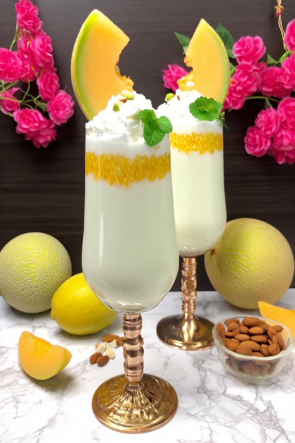 Citrus hwachae met slagroom