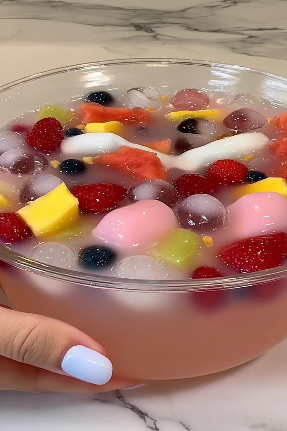 Kleurrijke hwachae fruit medley