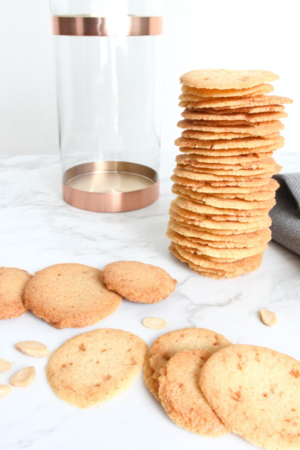 Perfecte zandkoekjes stapel