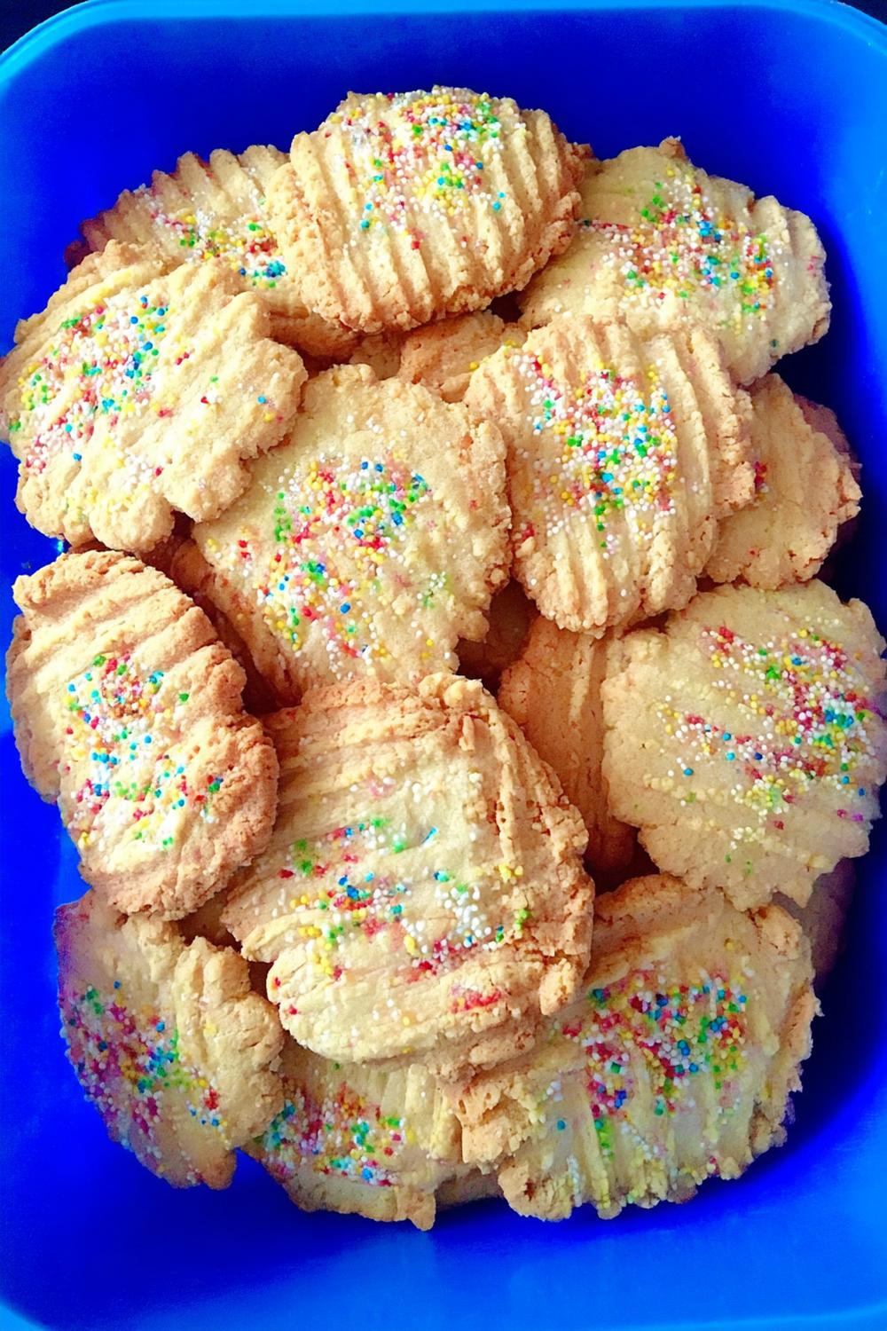 Vrolijke hagelslag koekjes