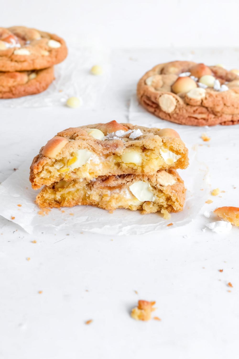Witte chocolade maizena koekjes
