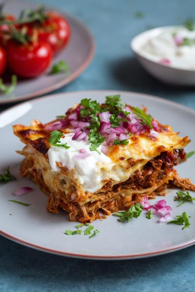 12. Lasagne recept met pulled pork en barbecue-tomaat