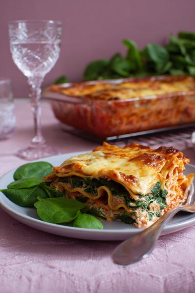 15. Lasagne recept met vegan cashewbechamel en spinazie