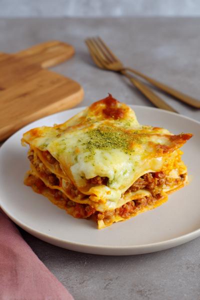 6. Lasagne recept met pompoenpuree en salie-krokant