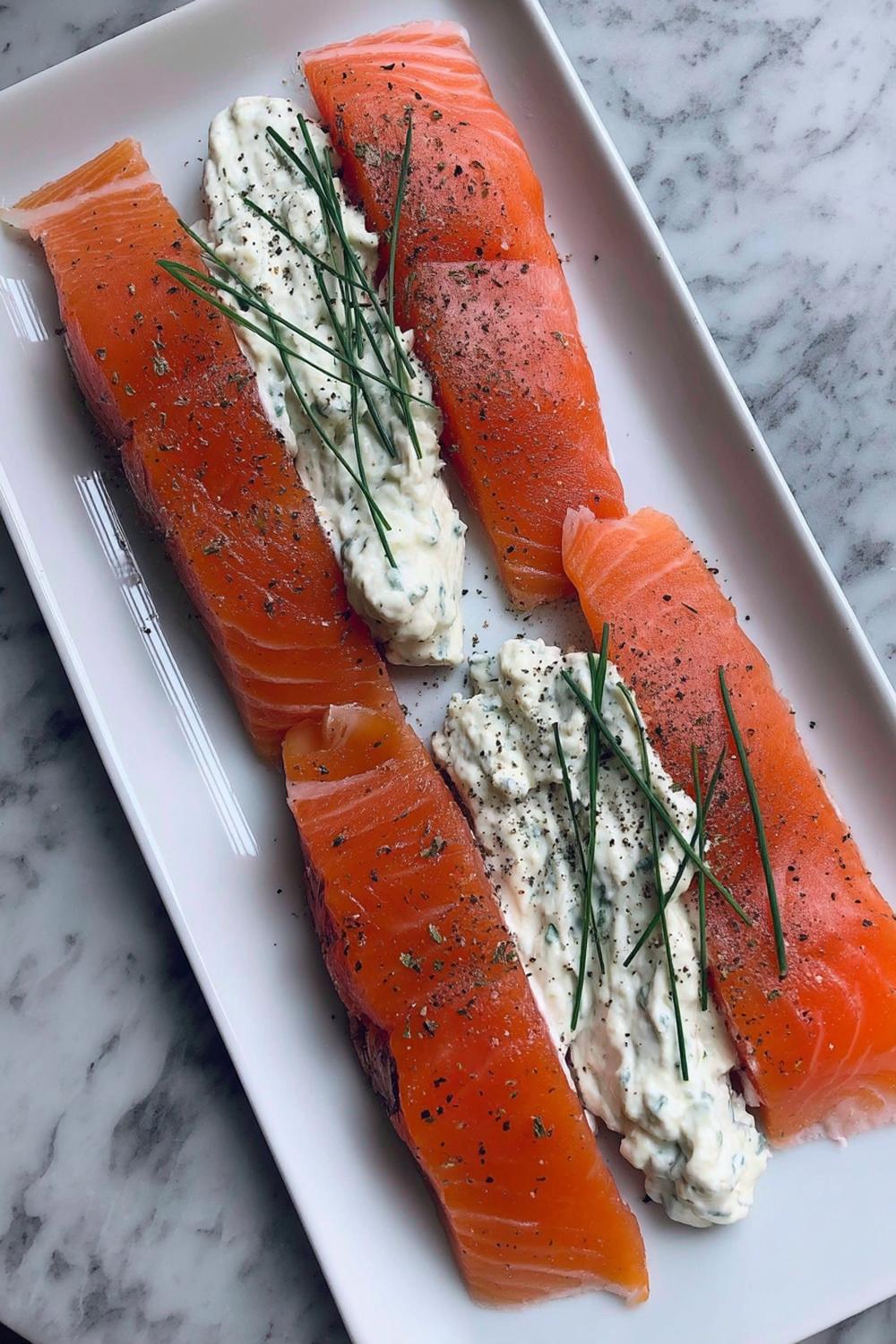 Gerookte zalm canapés