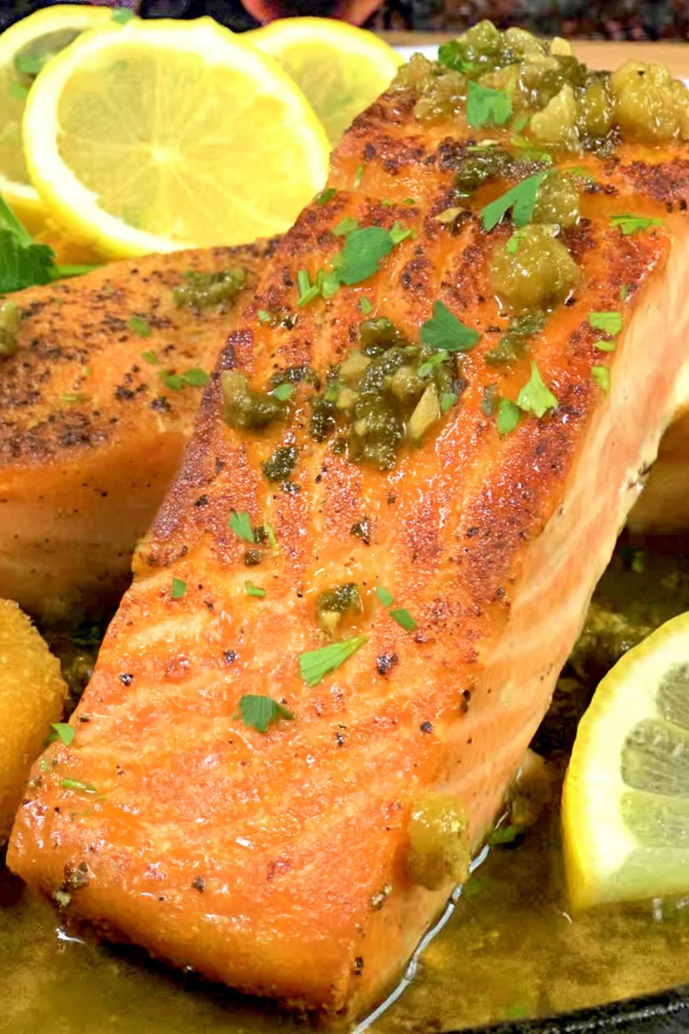 Zalm met Kappertjessaus