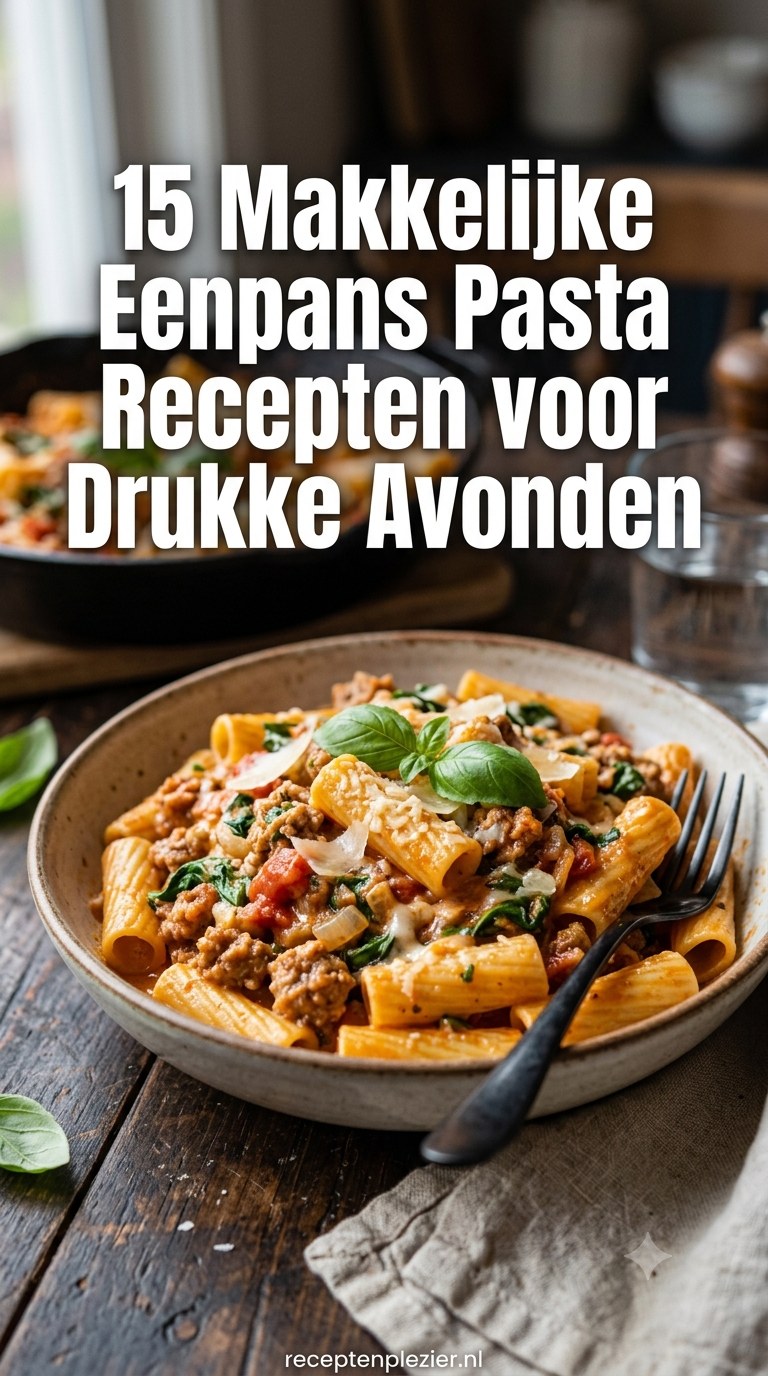 15 Makkelijke Eenpans Pasta Recepten voor Drukke Avonden