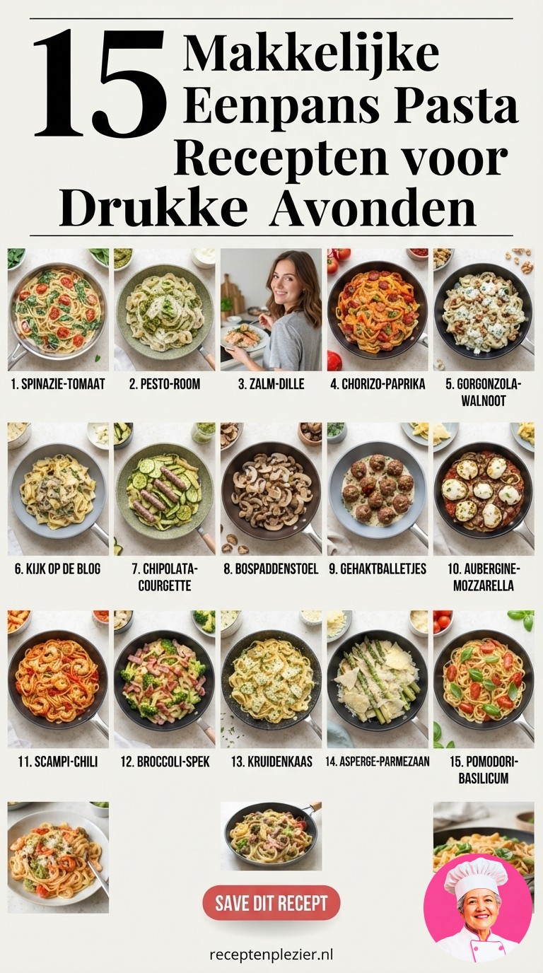 15 Makkelijke Eenpans Pasta Recepten voor Drukke Avonden
