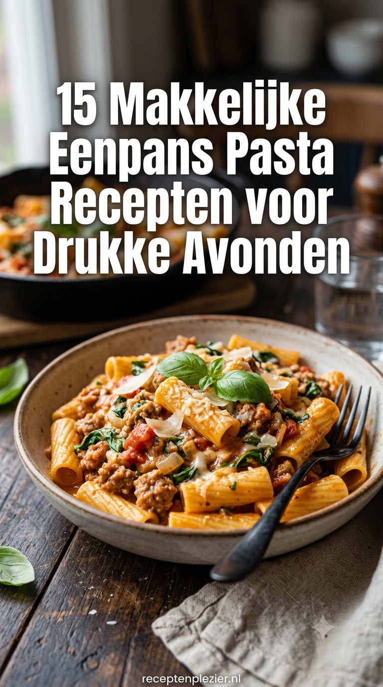 15 Makkelijke Eenpans Pasta Recepten voor Drukke Avonden