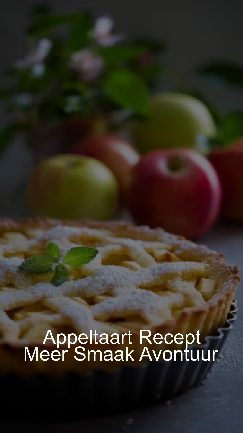 Appeltaart Recept Meer Smaak Avontuur