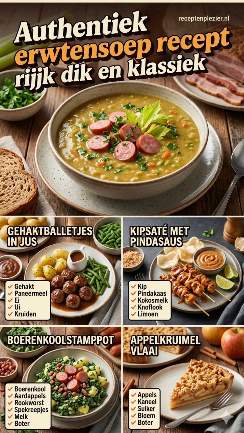 Authentiek erwtensoep recept rijk dik en klassiek