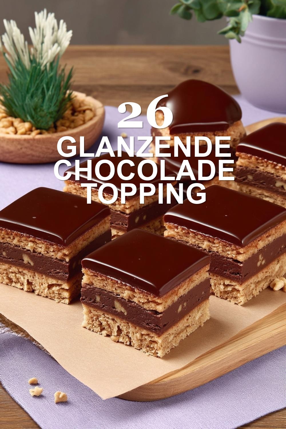Glanzende Chocolade Topping