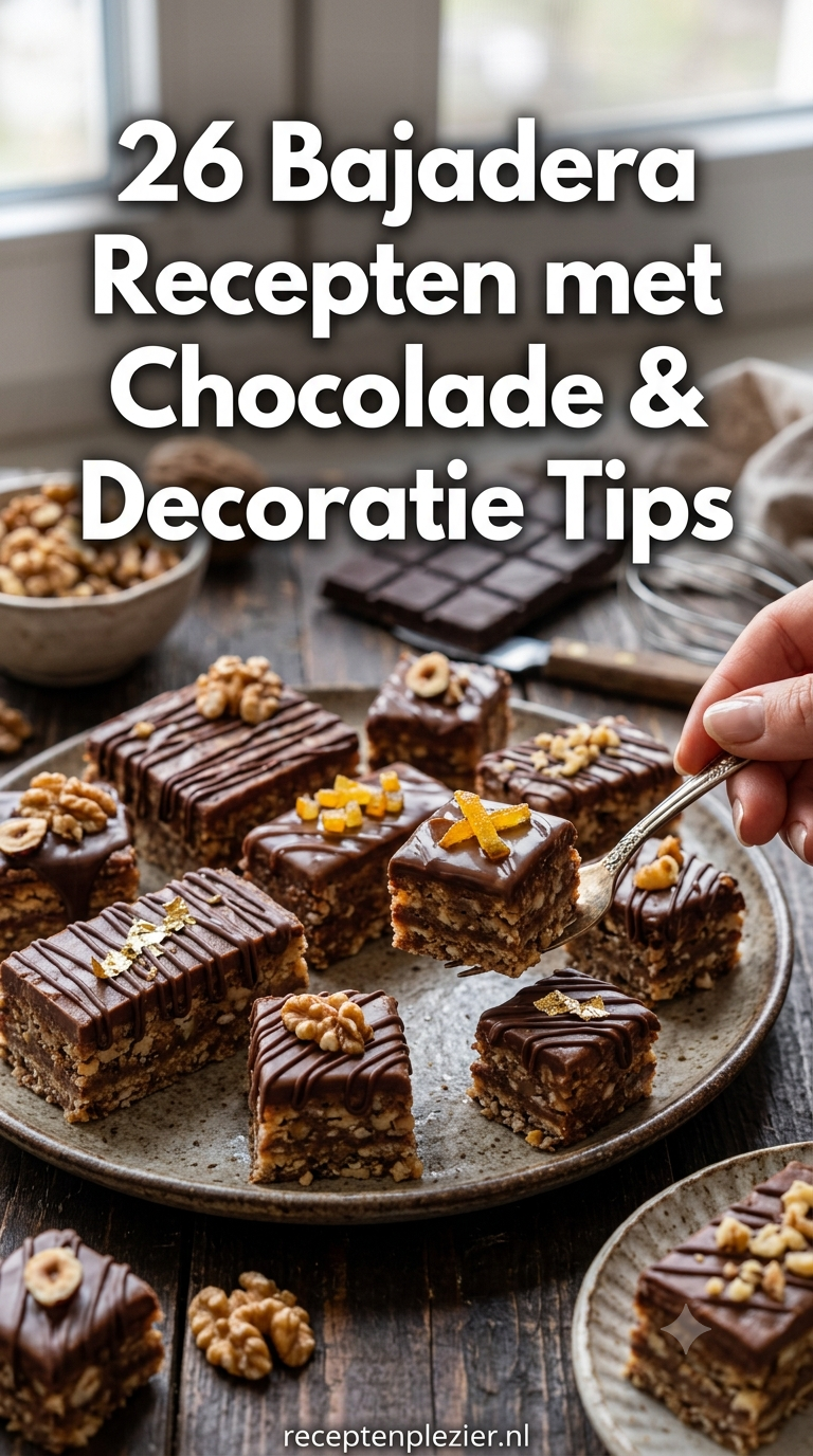 26 Bajadera Recepten met Chocolade & Decoratie Tips