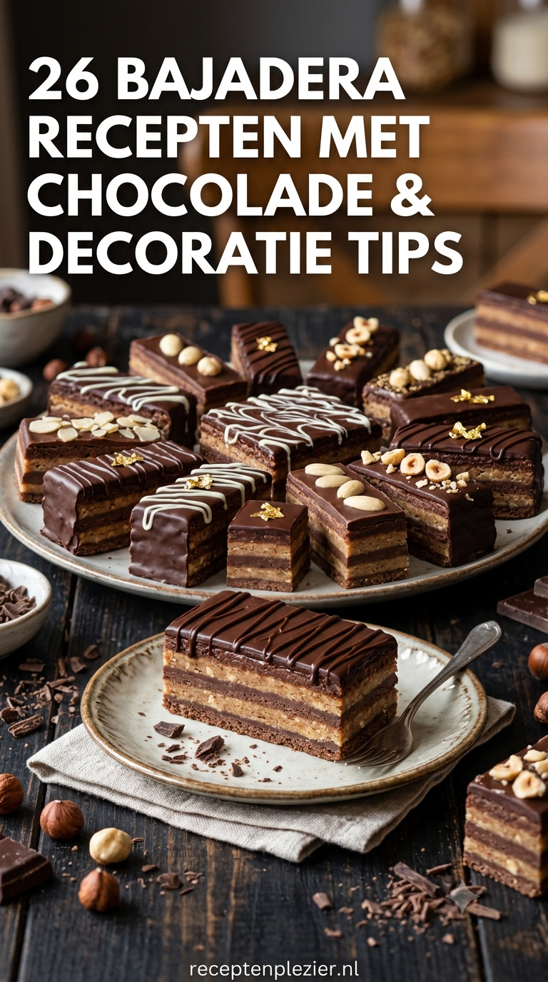 26 Bajadera Recepten met Chocolade & Decoratie Tips