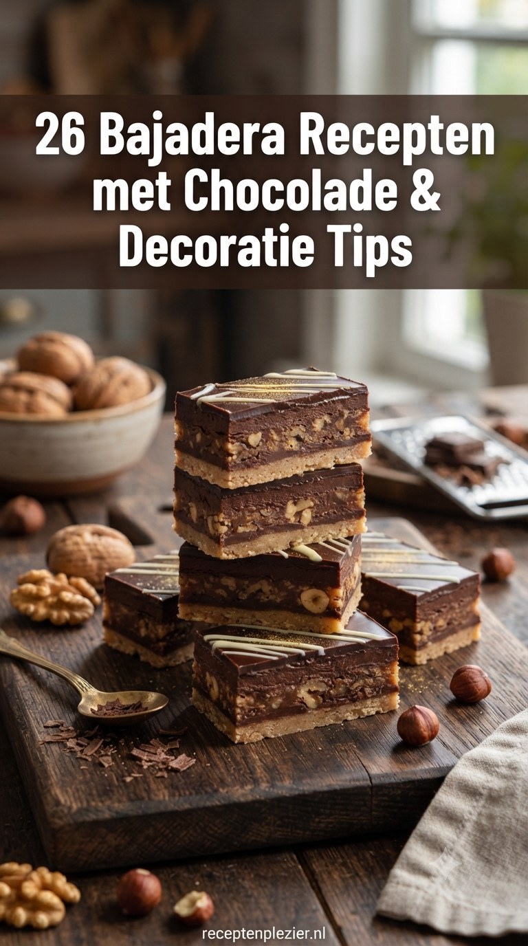 26 Bajadera Recepten met Chocolade & Decoratie Tips
