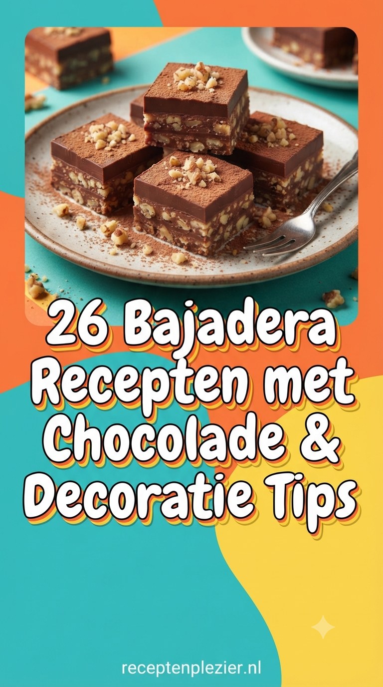 26 Bajadera Recepten met Chocolade & Decoratie Tips