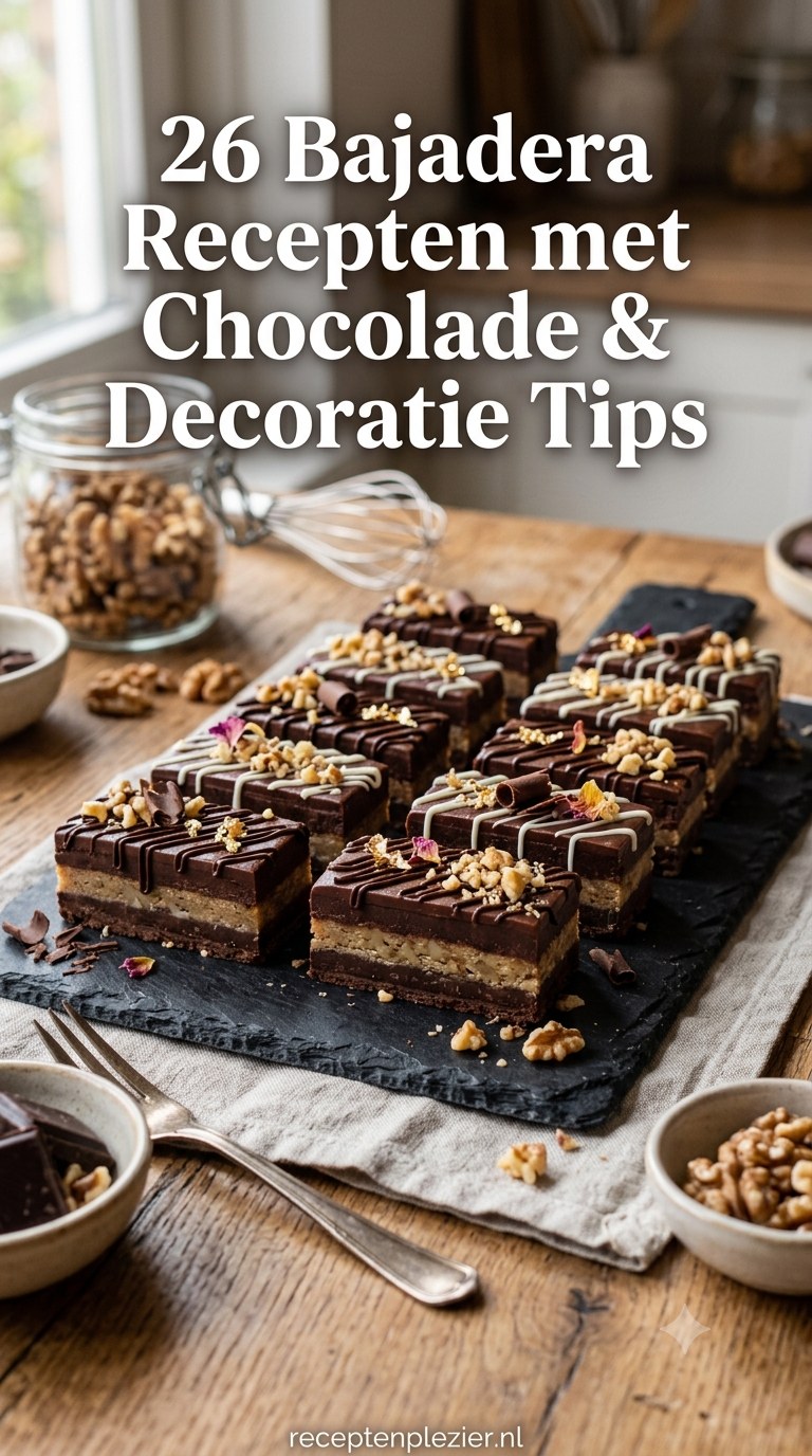 26 Bajadera Recepten met Chocolade & Decoratie Tips