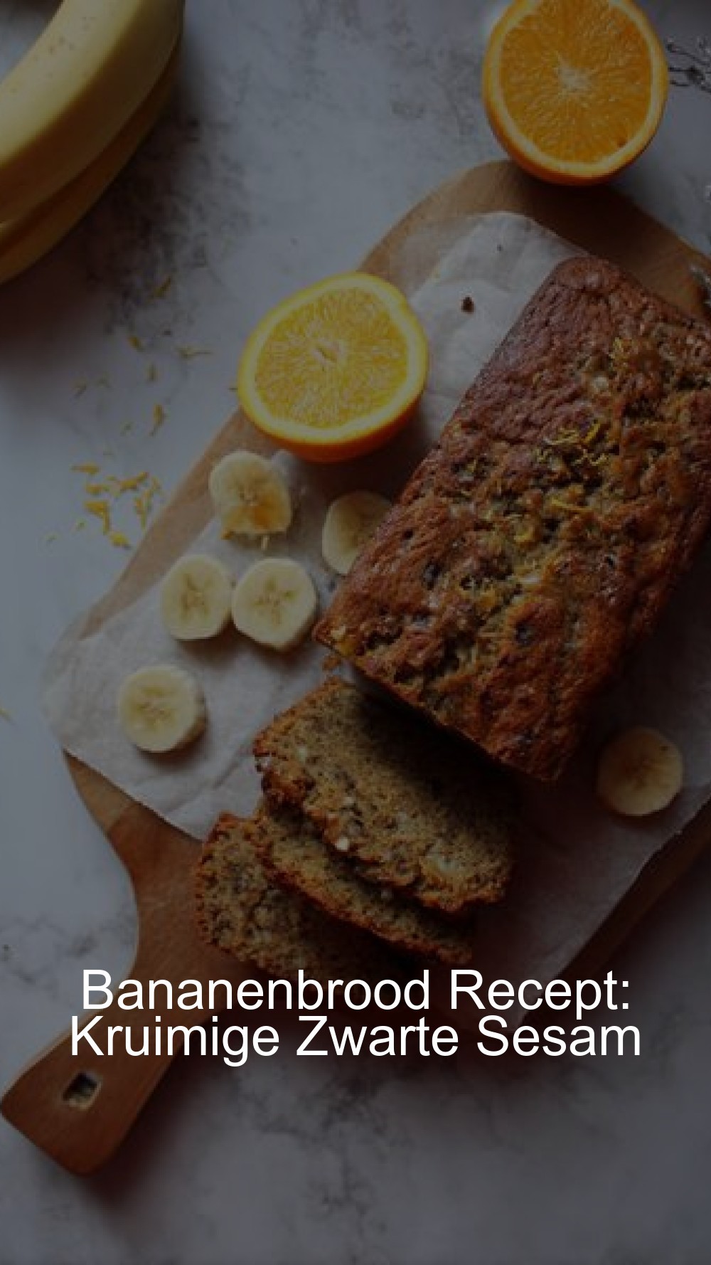 Bananenbrood Recept: Kruimige Zwarte Sesam