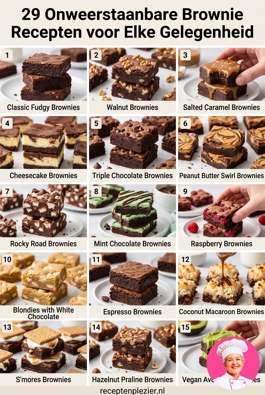 29 Onweerstaanbare Brownie Recepten voor Elke Gelegenheid