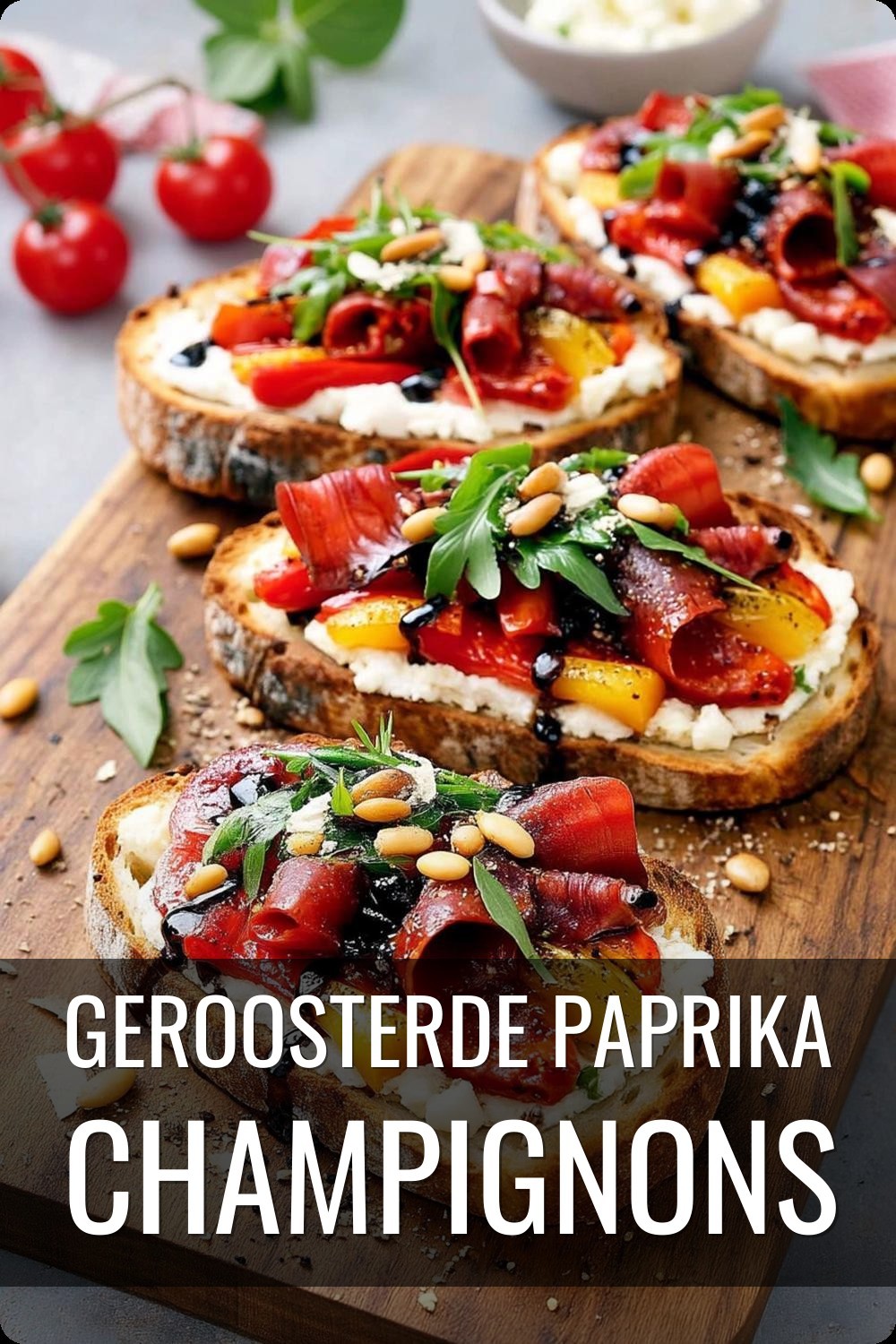 Geroosterde Paprika Champignons