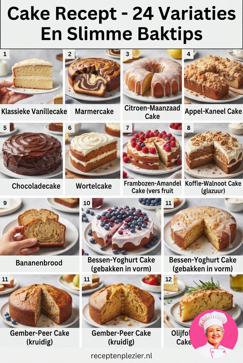 Cake Recept - 24 Variaties En Slimme Baktips