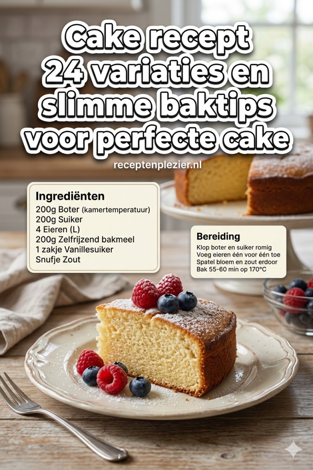 Cake recept 24 variaties en slimme baktips voor perfecte cake