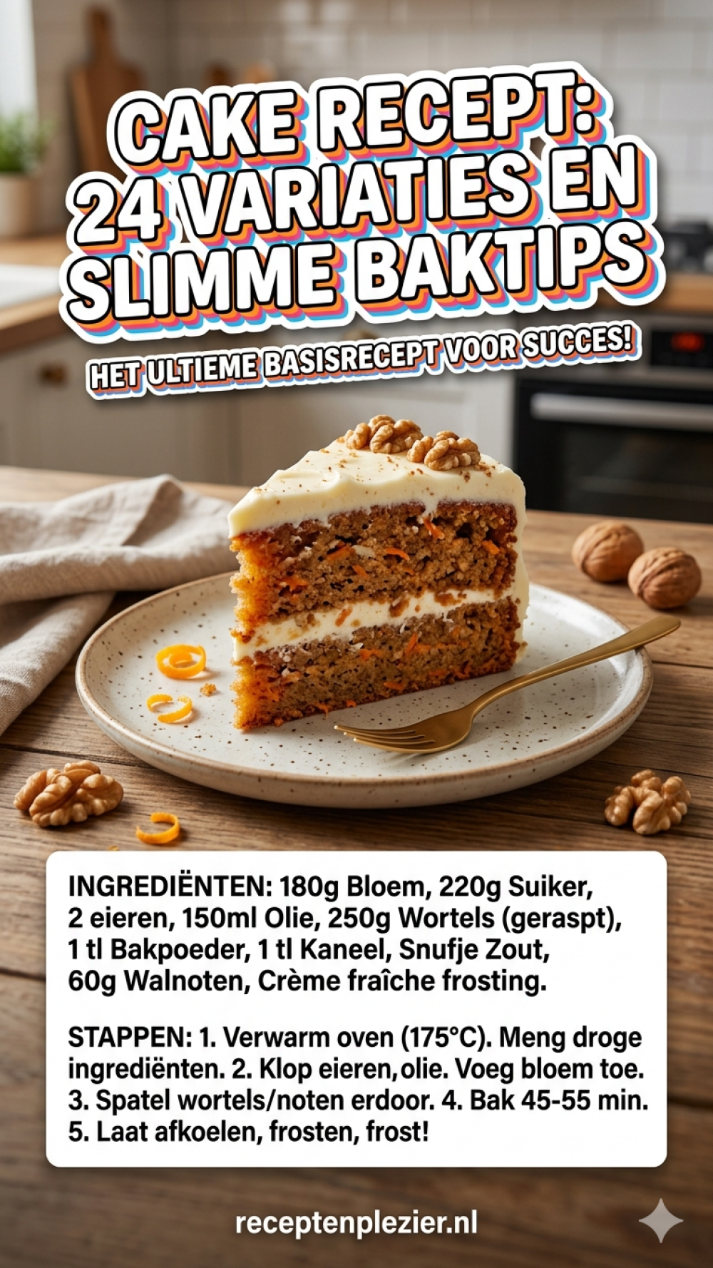 Cake recept 24 variaties en slimme baktips
