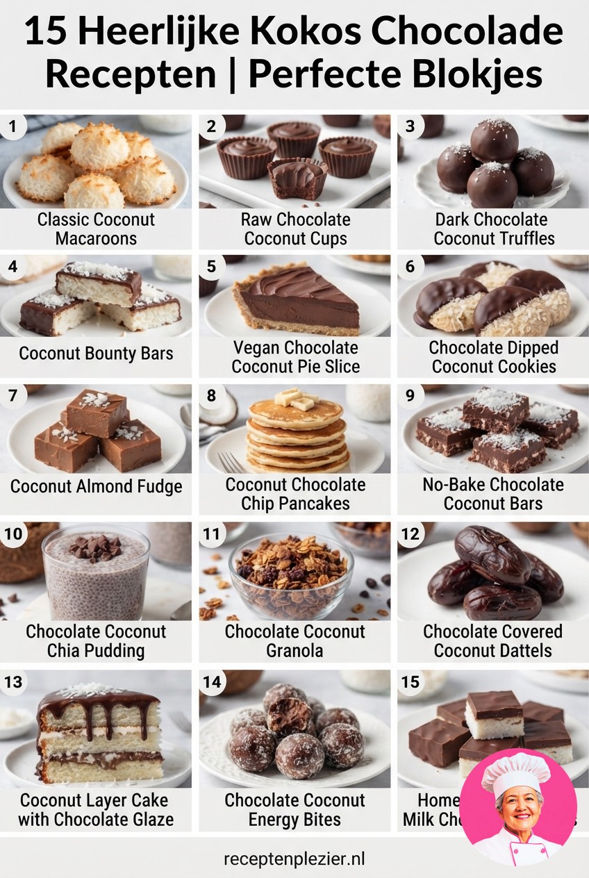 15 Heerlijke Kokos Chocolade Recepten | Perfecte Blokjes