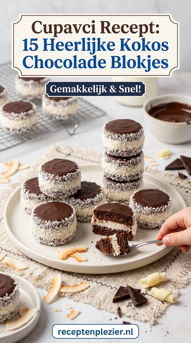 Cupavci Recept: 15 Heerlijke Kokos Chocolade Blokjes