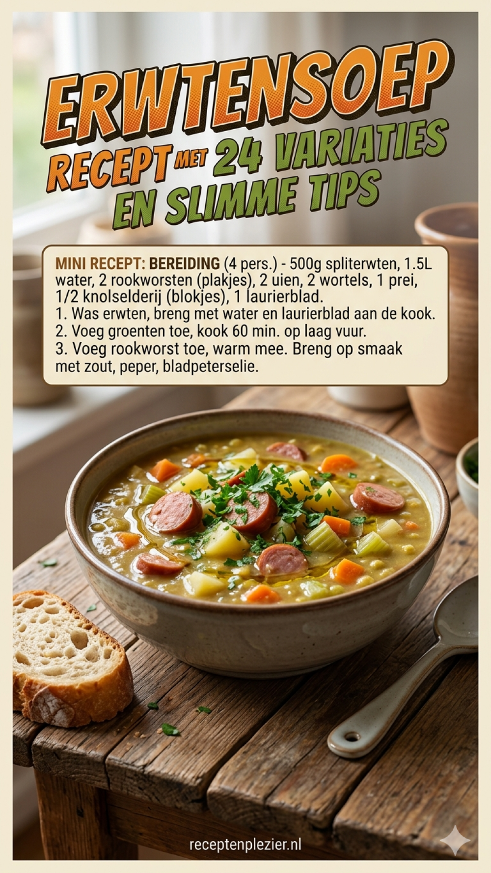 Erwtensoep recept met 24 variaties en slimme tips