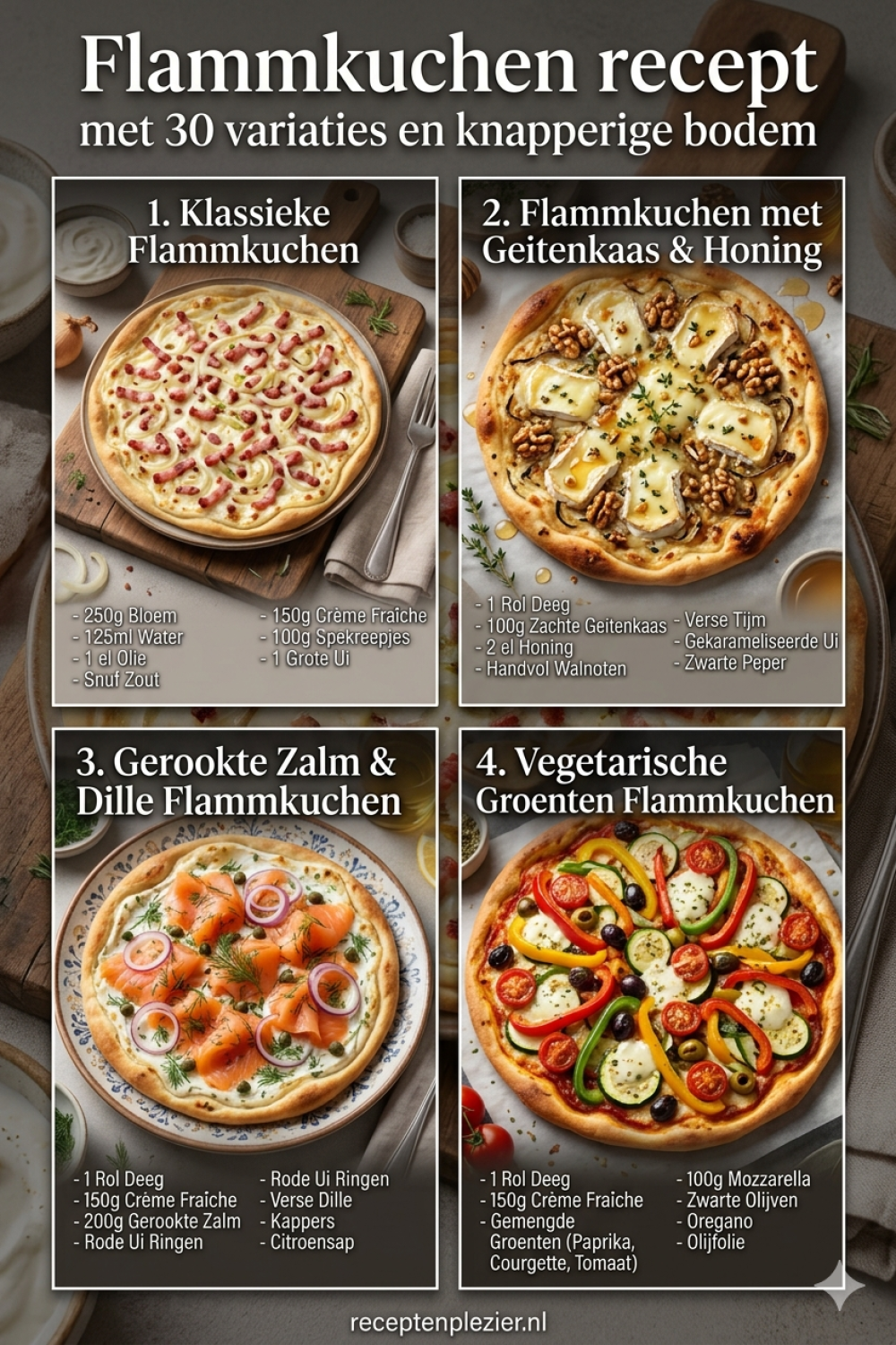 Flammkuchen Recept - 30 Variaties Met Knapperige Bodem