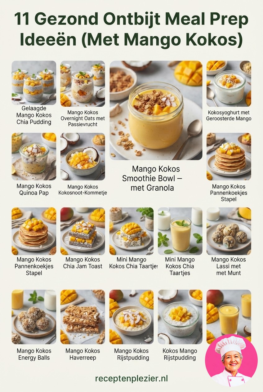 11 Gezond Ontbijt Meal Prep Ideeën (Met Mango Kokos