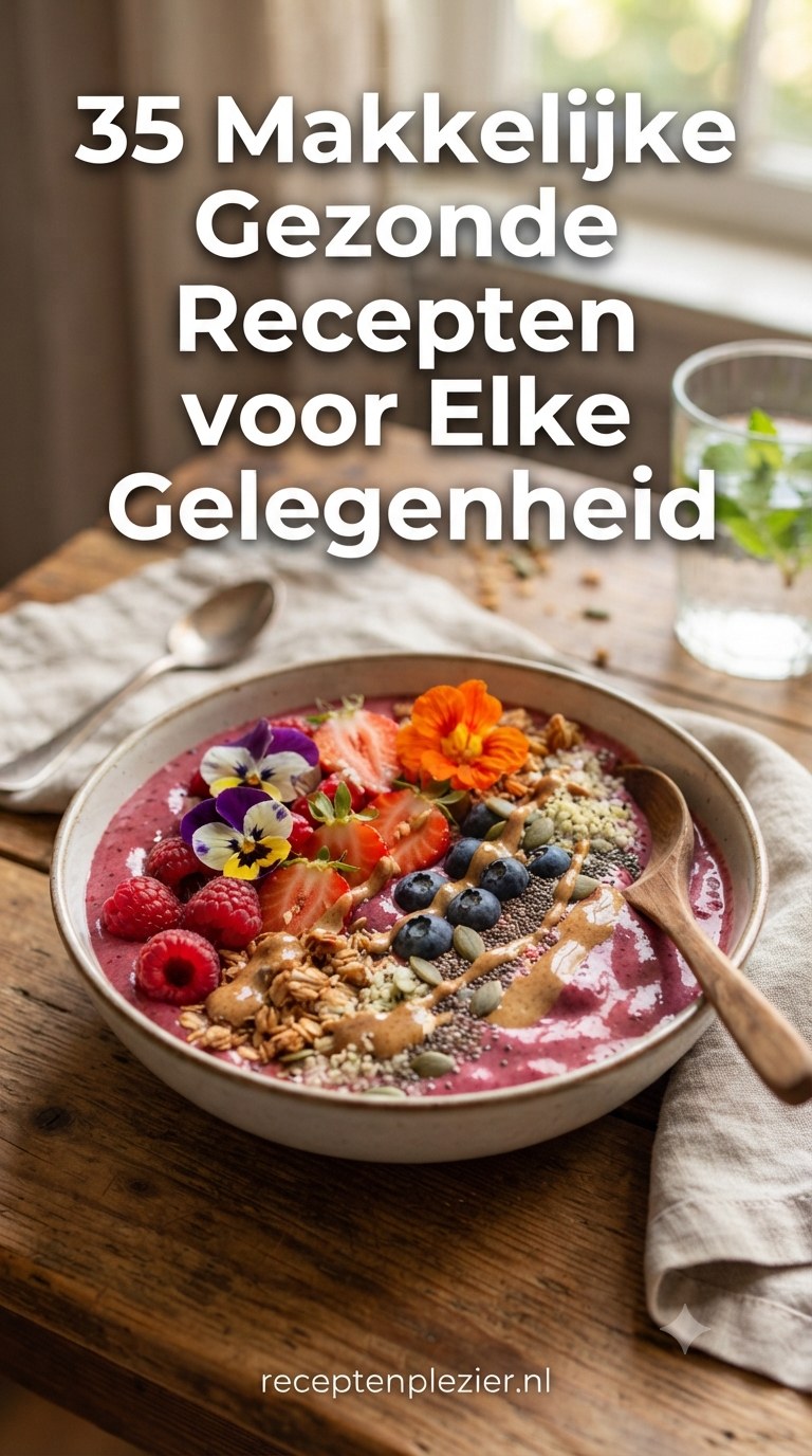 35 Makkelijke Gezonde Recepten voor Elke Gelegenheid