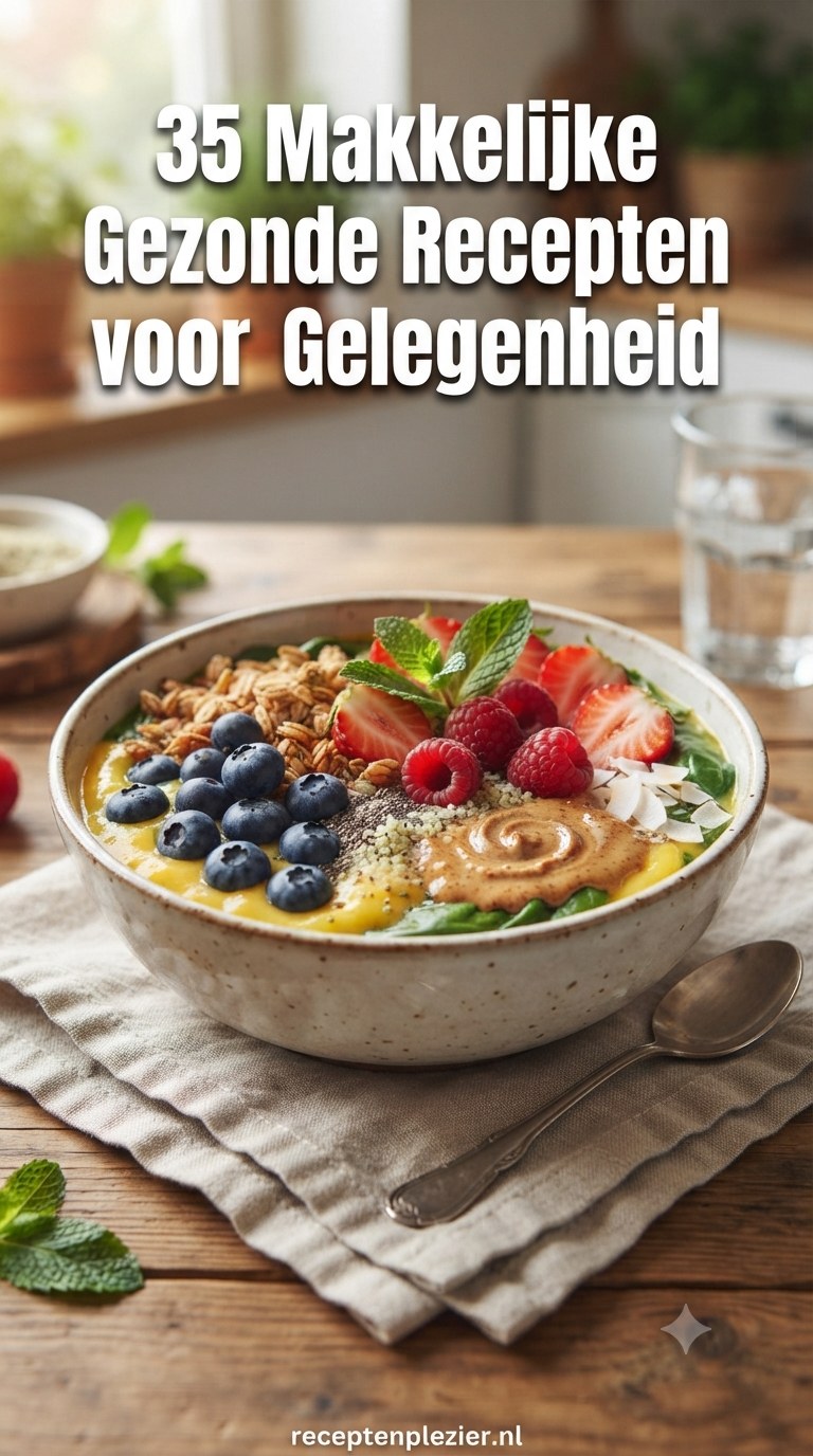 35 Makkelijke Gezonde Recepten voor Elke Gelegenheid