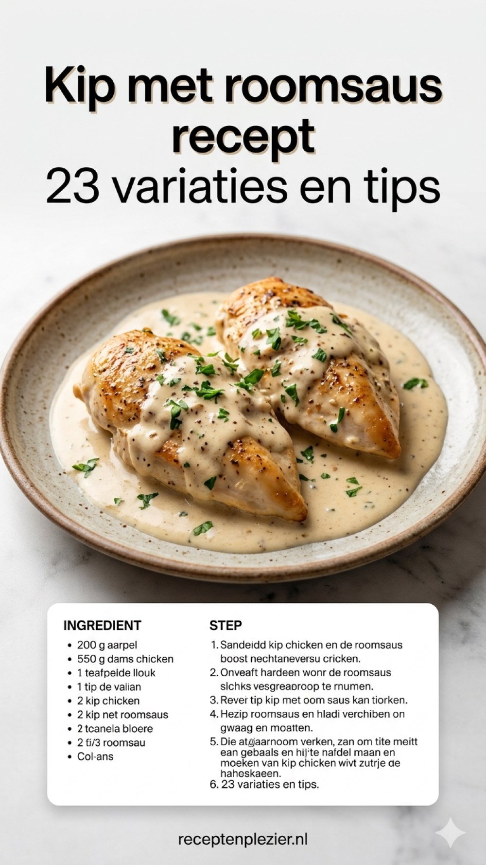 Kip met roomsaus recept 23 variaties en tips