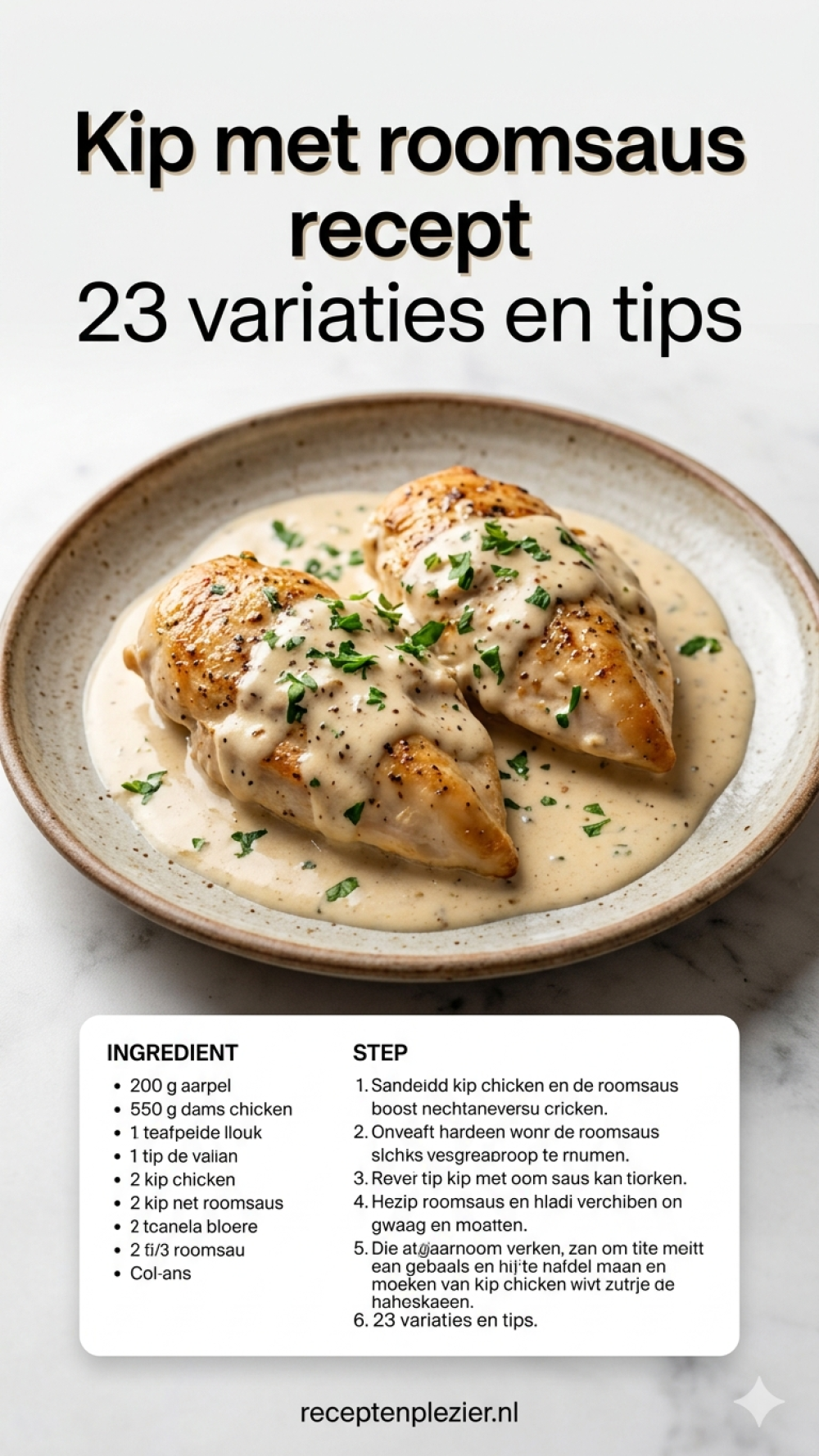 Kip met roomsaus recept 23 variaties en tips